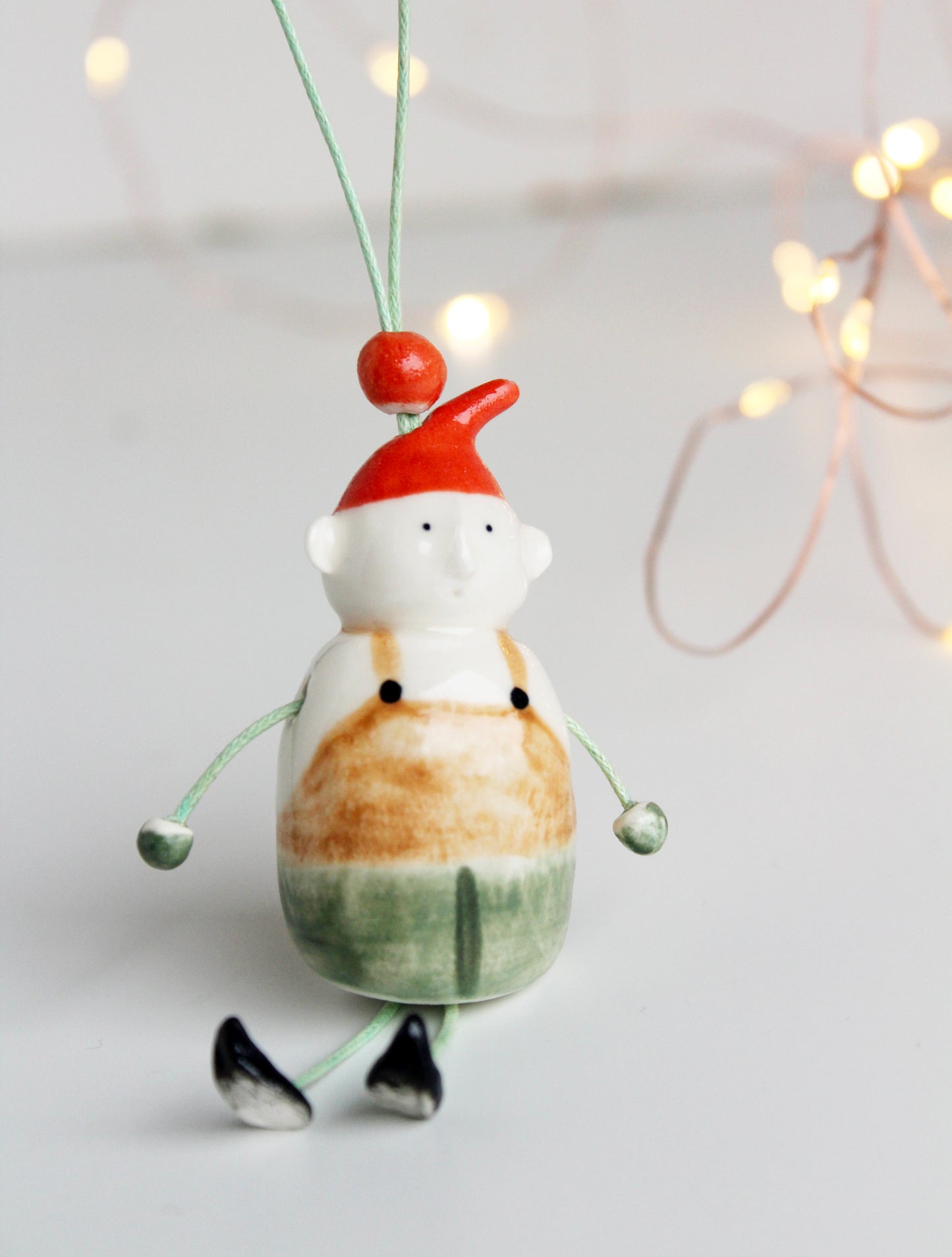 Elf in Lederhosen Christmas Tree Decoration