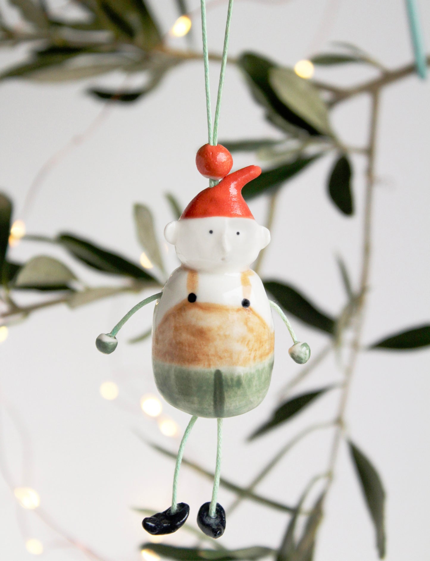 Elf in Lederhosen Christmas Tree Decoration
