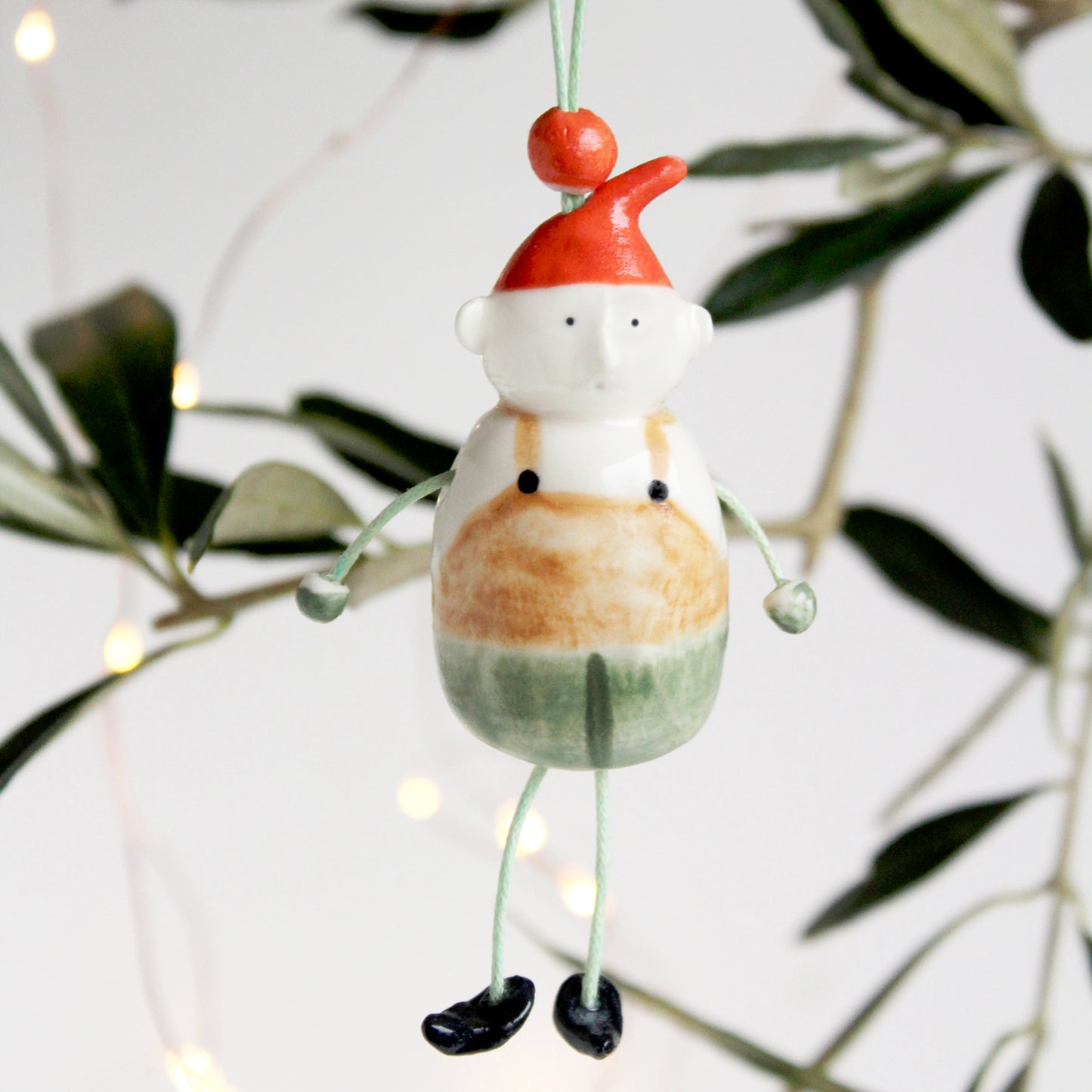 Elf in Lederhosen Christmas Tree Decoration