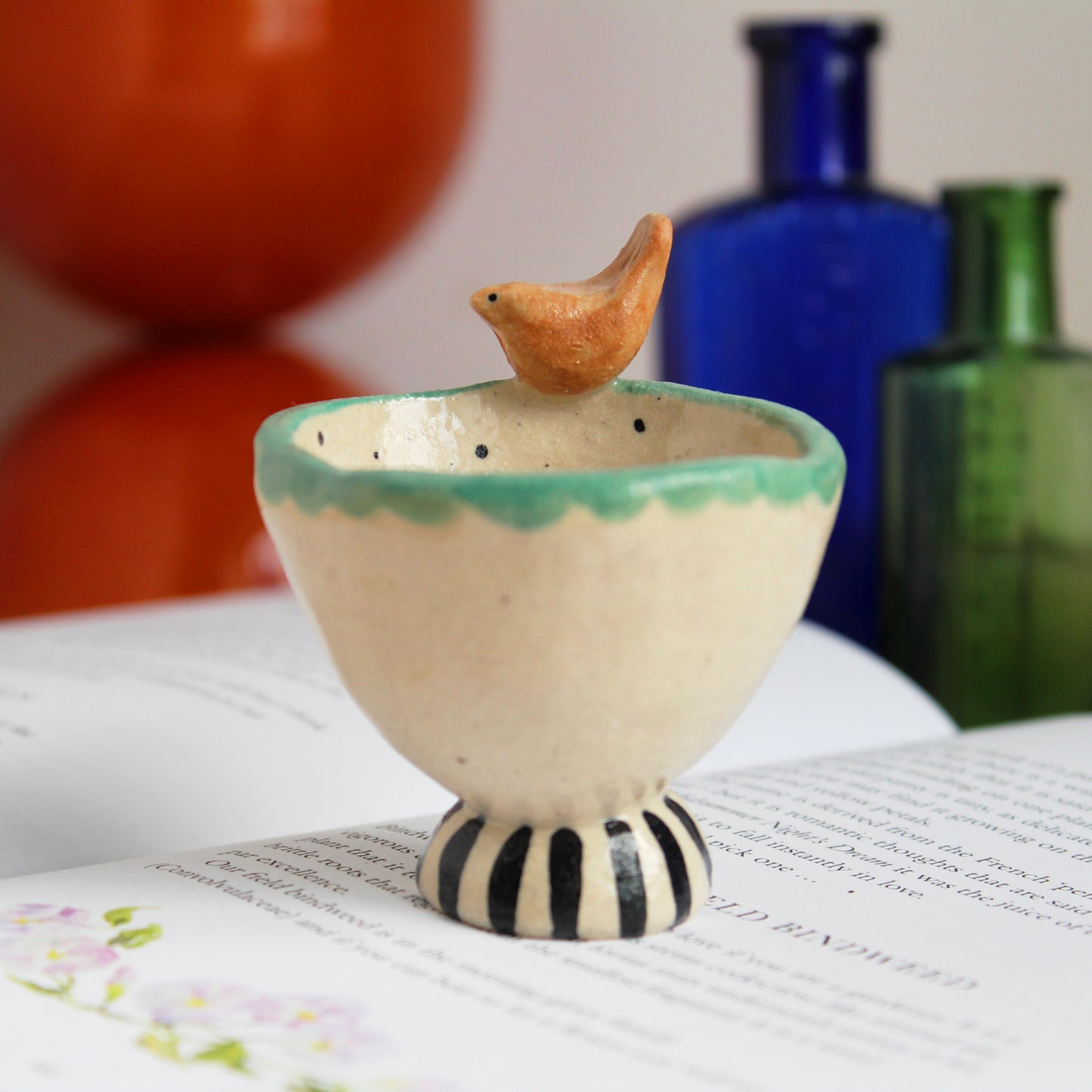 Wren trinket pot