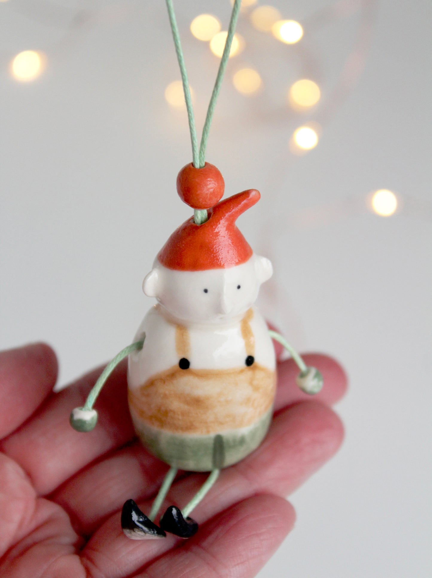 Elf in Lederhosen Christmas Tree Decoration