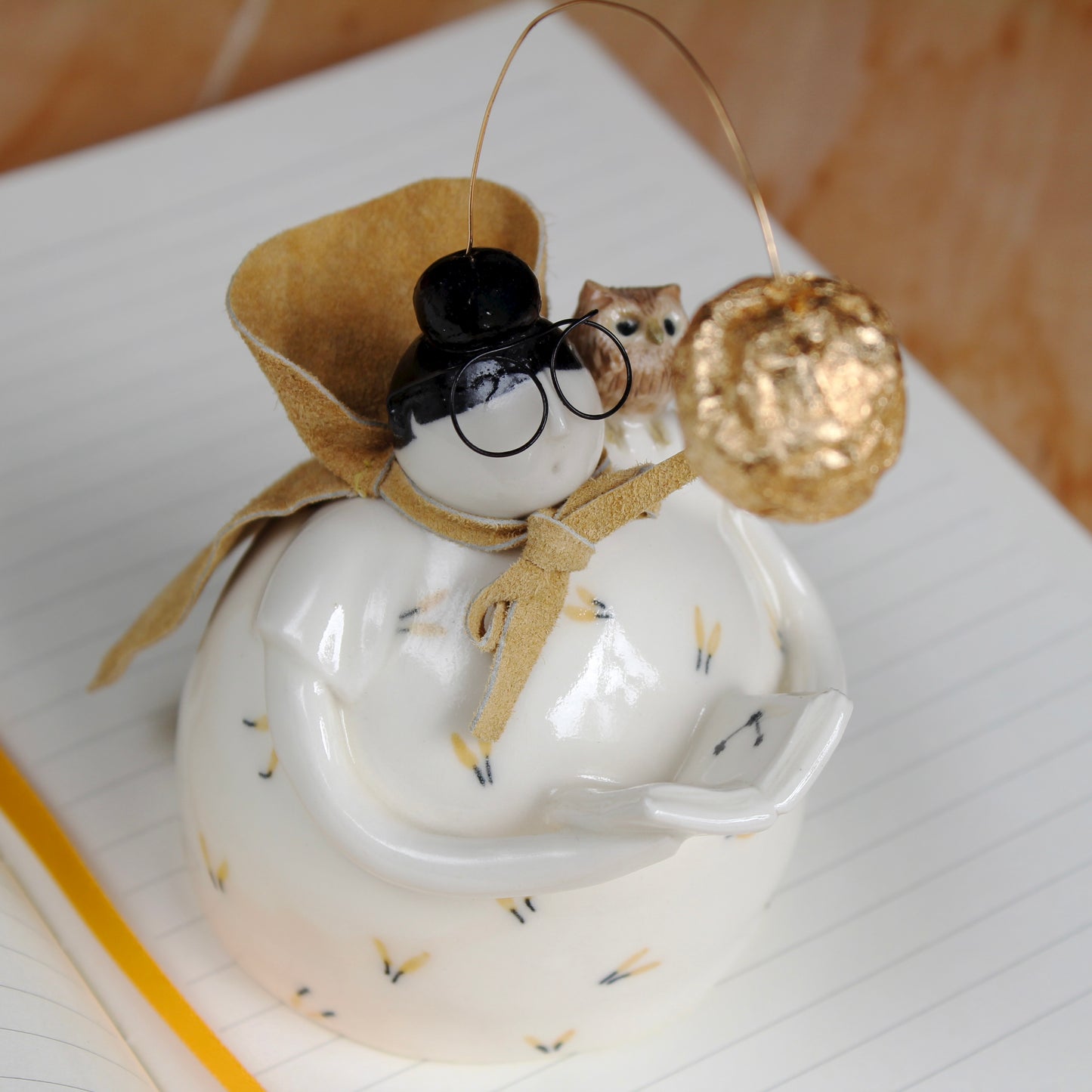 Ceramic moon stargazer