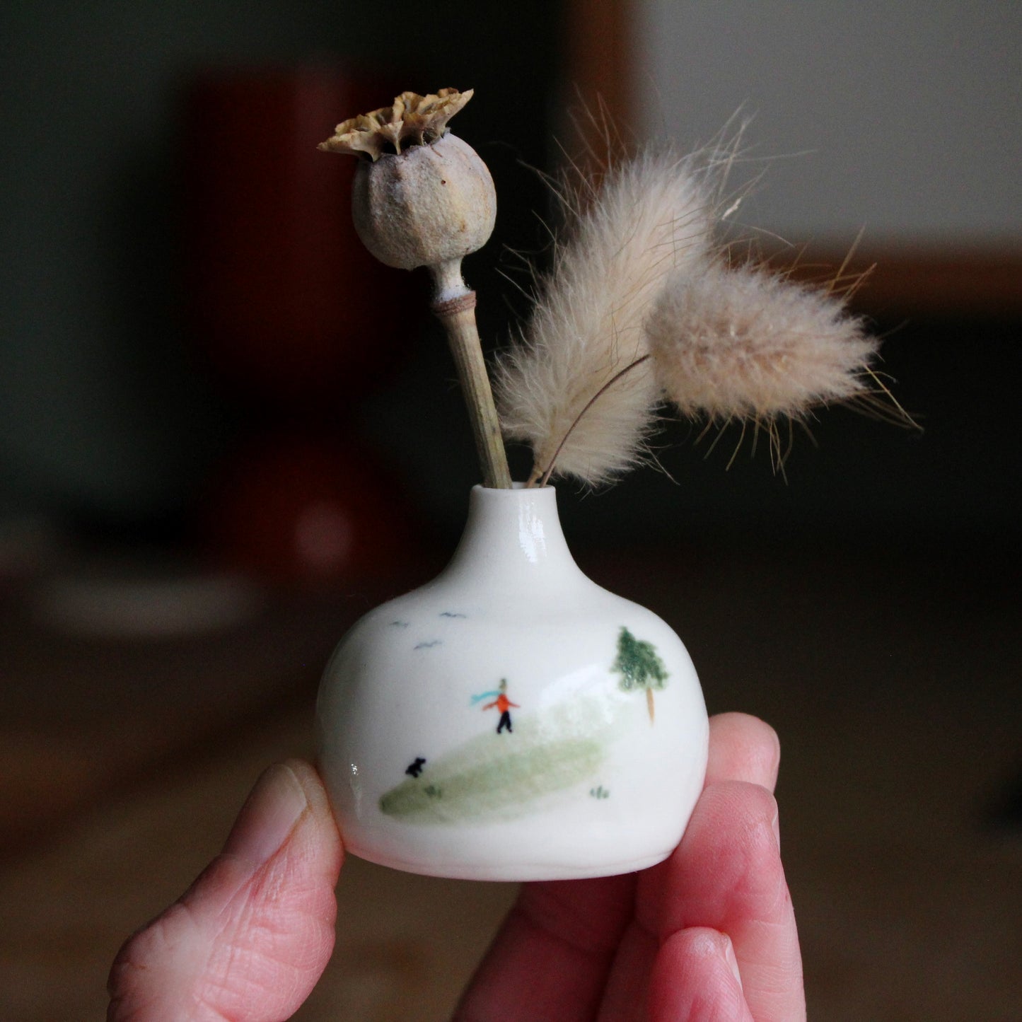 Tiny Park Life ceramic vase