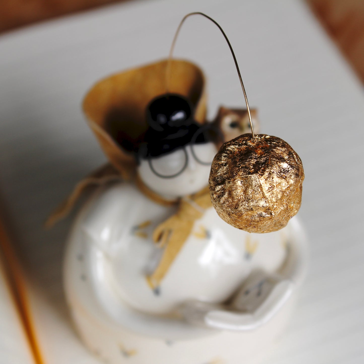 Ceramic moon stargazer