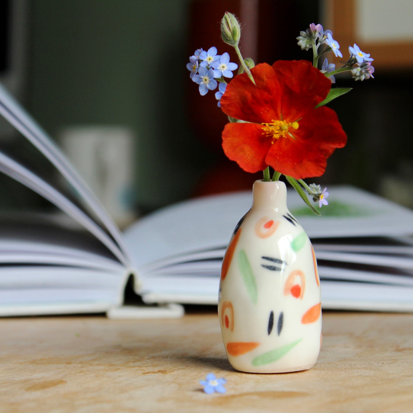 Tiny single stem flower vase