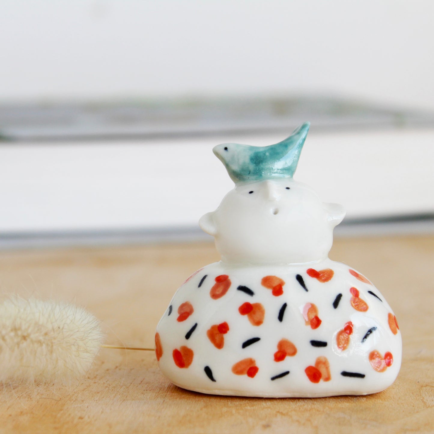 Miniature Ceramic Dried Flower Holder