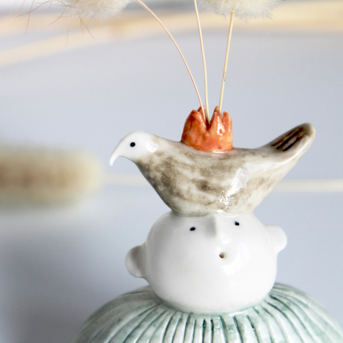 Miniature Ceramic Dried flower Holder