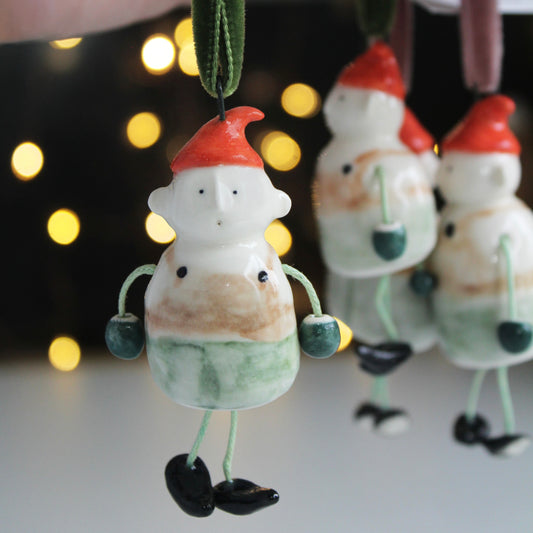 Elf in Lederhosen Christmas Tree Decoration