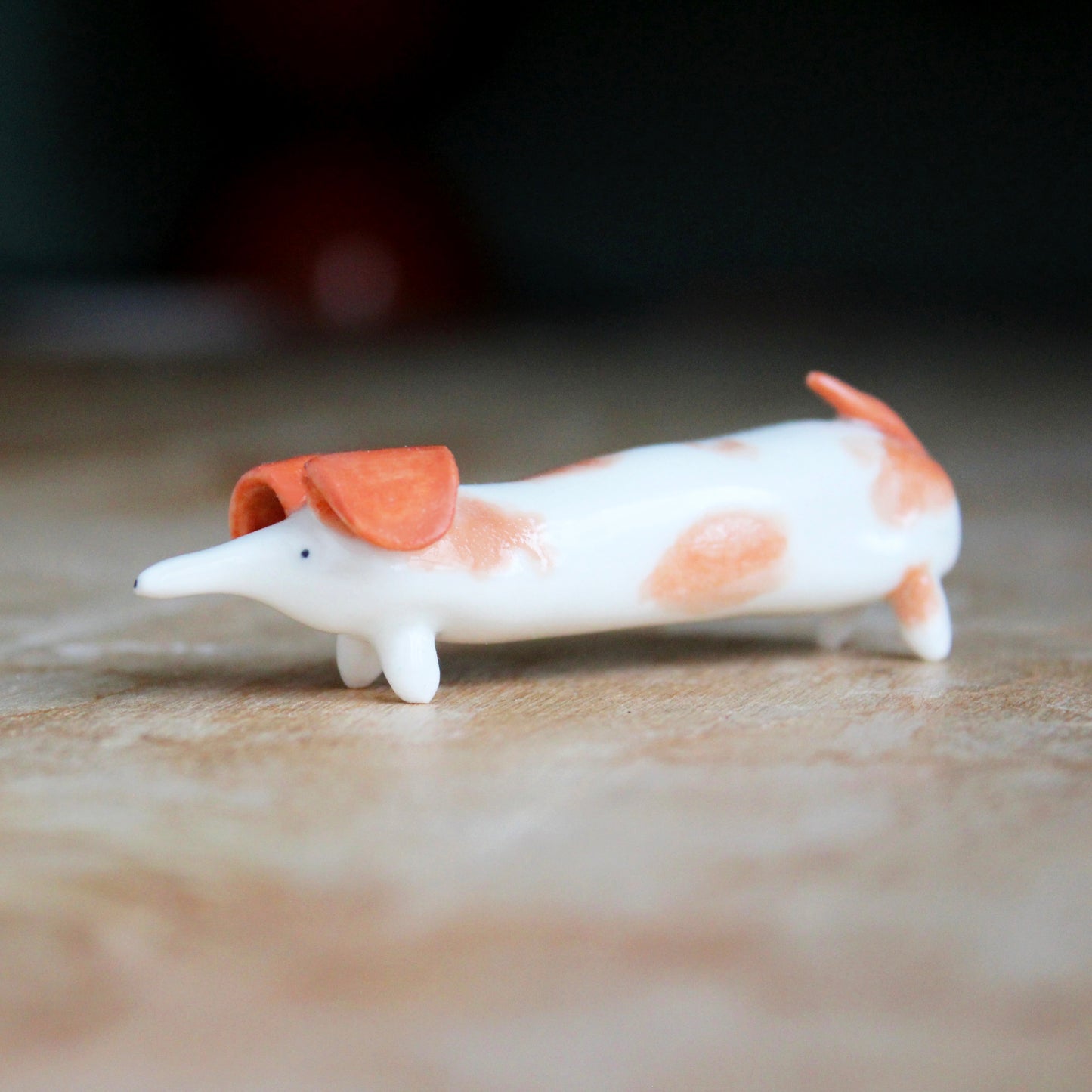 Miniature Ceramic Sausage Dog