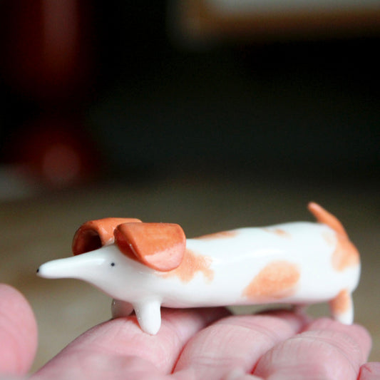 Miniature Ceramic Sausage Dog