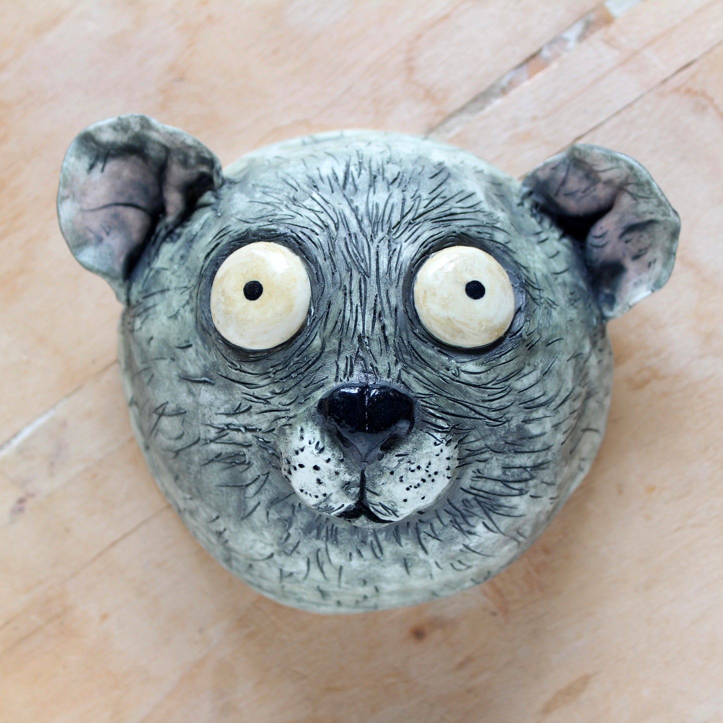 Ceramic Slow Loris animal head