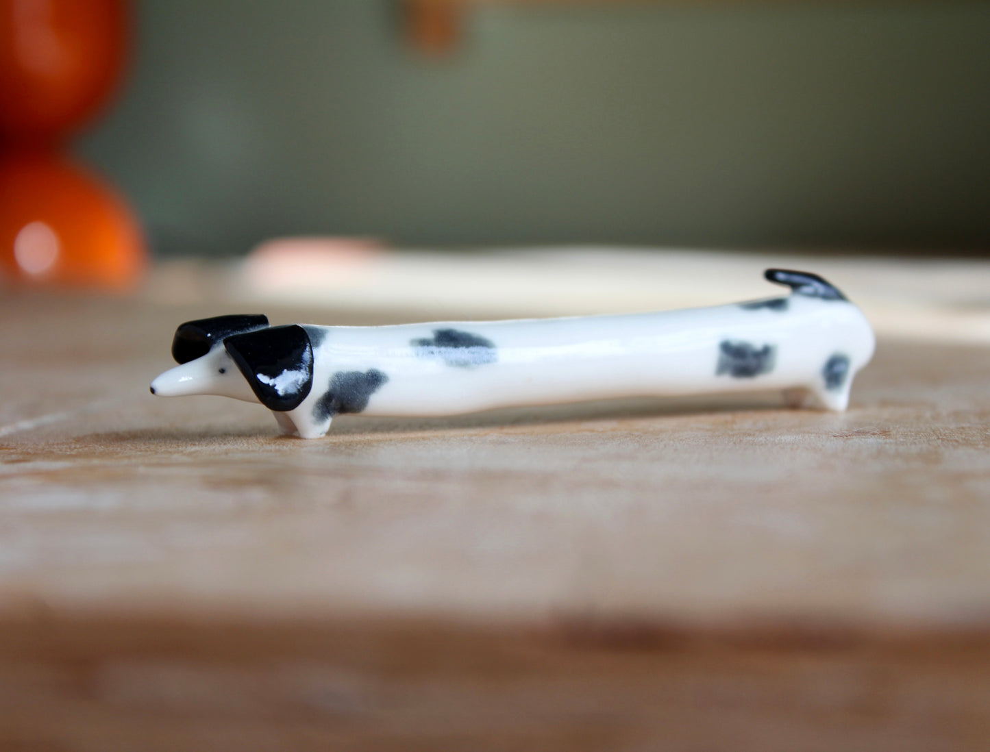 Long Ceramic Sausage Dog Ornament