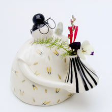 Ceramic Stargazer with Flower Vase