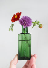 Old Green Glass Bottle Vase