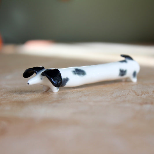 Long Ceramic Sausage Dog Ornament