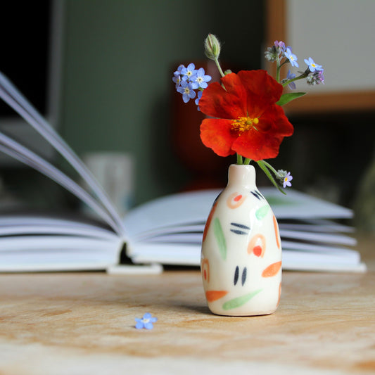 Tiny single stem flower vase