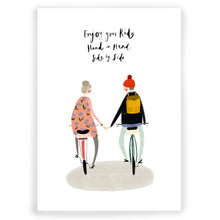 Bicycle Typography Illustration Art Print