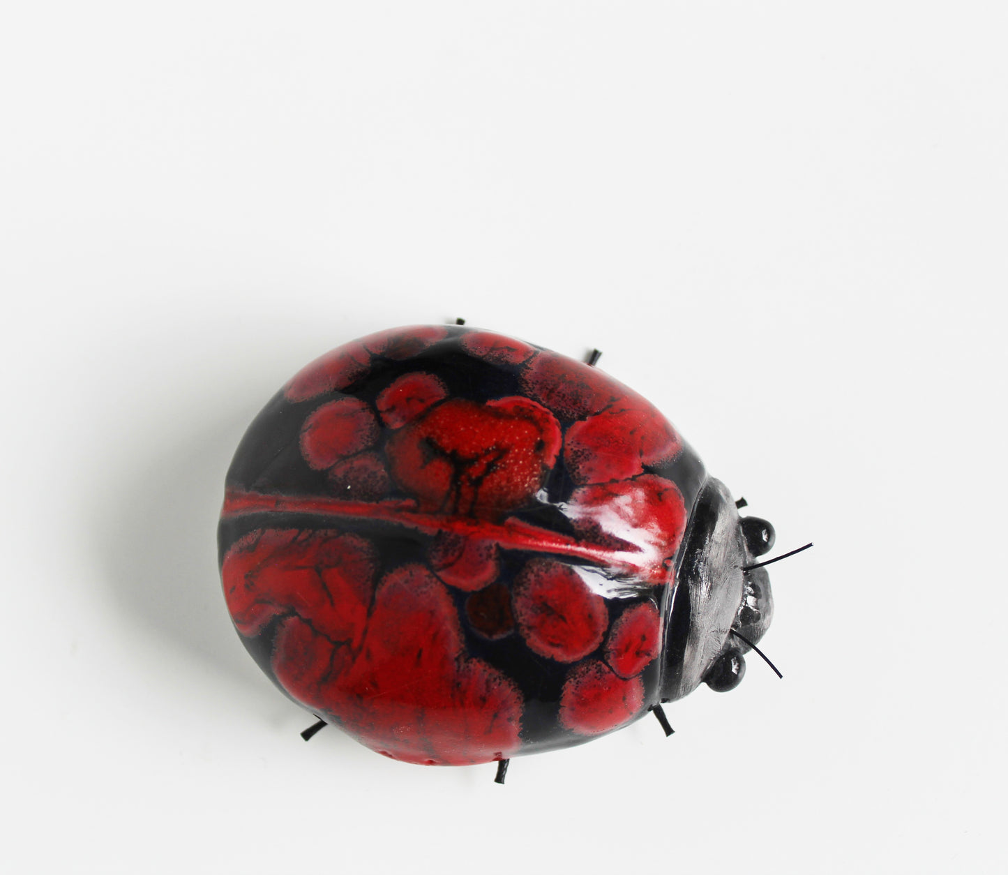 Black and Red Spot Ladybird Wall Ornament