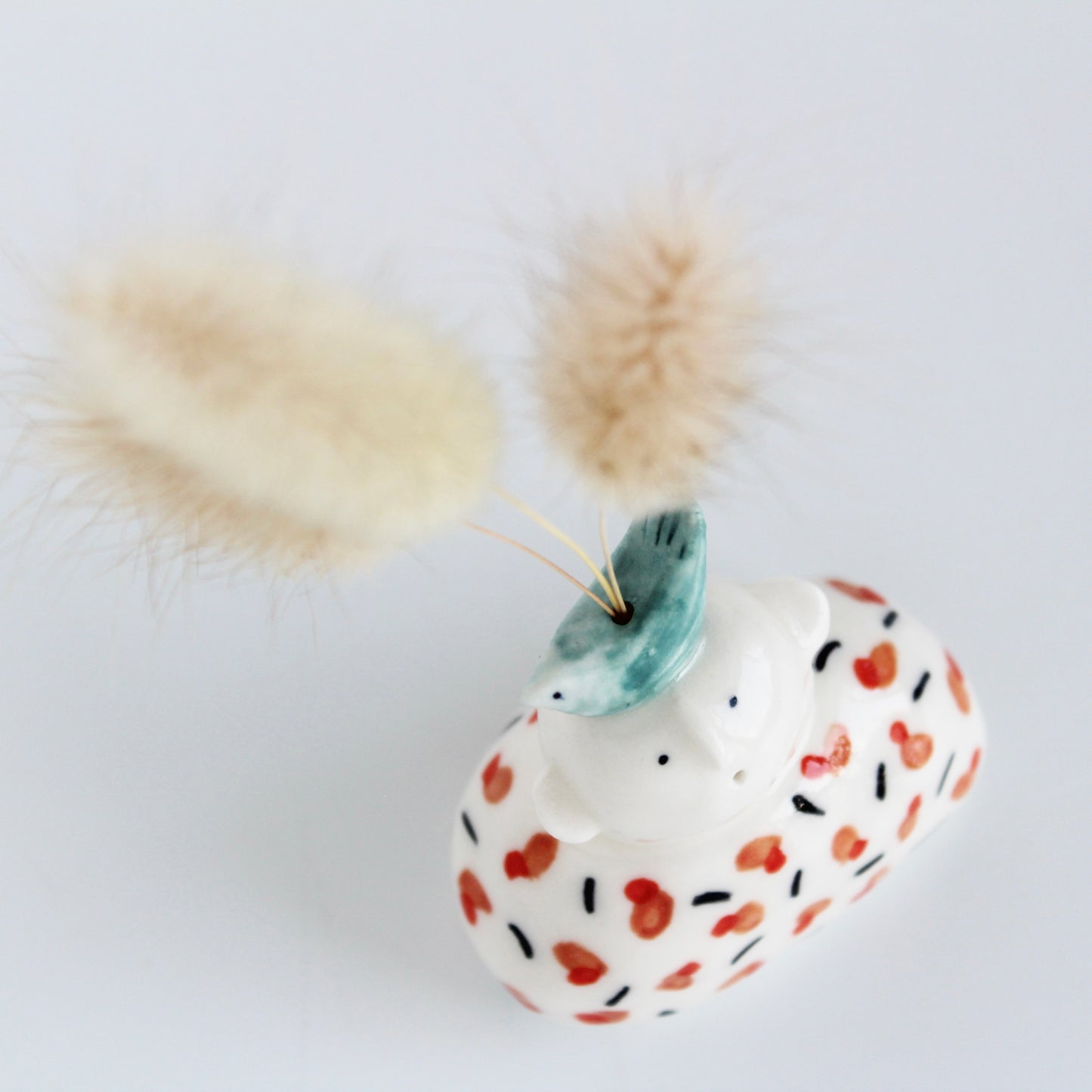 Miniature Ceramic Dried Flower Holder