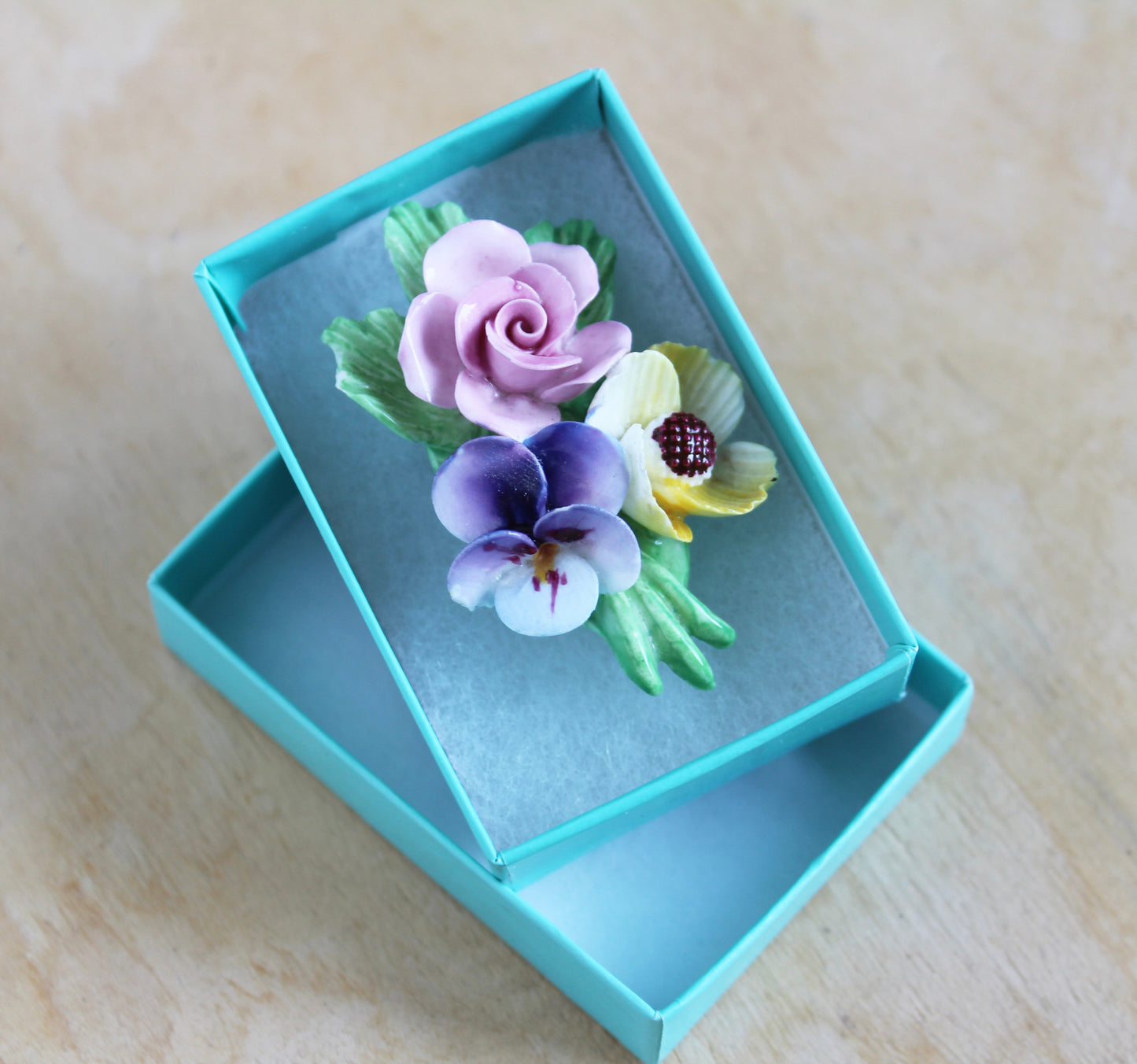 Denton Porcelain Posy Brooch