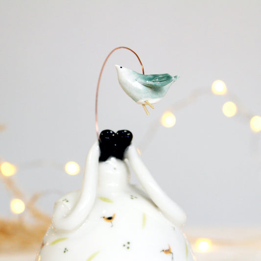 Ceramic Stargazer Bird Watcher