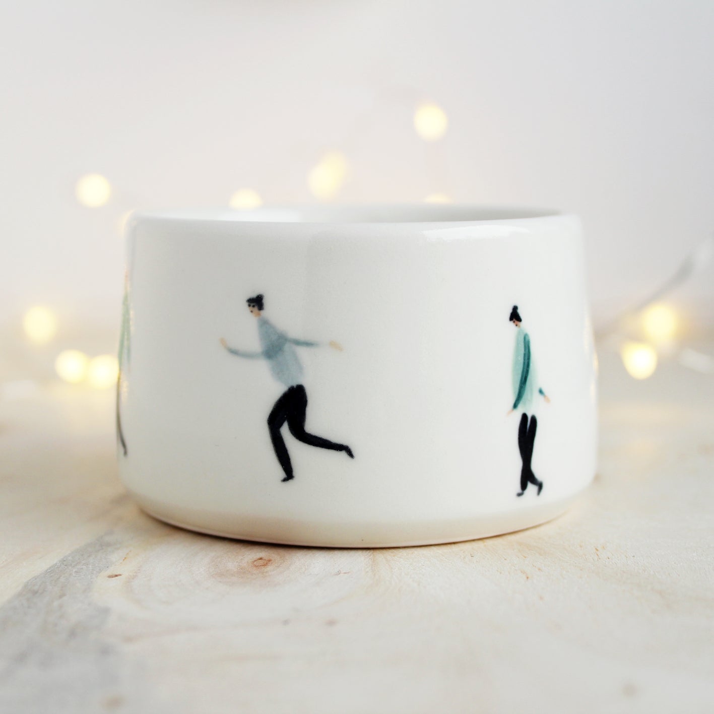 Small Ceramic People Pot