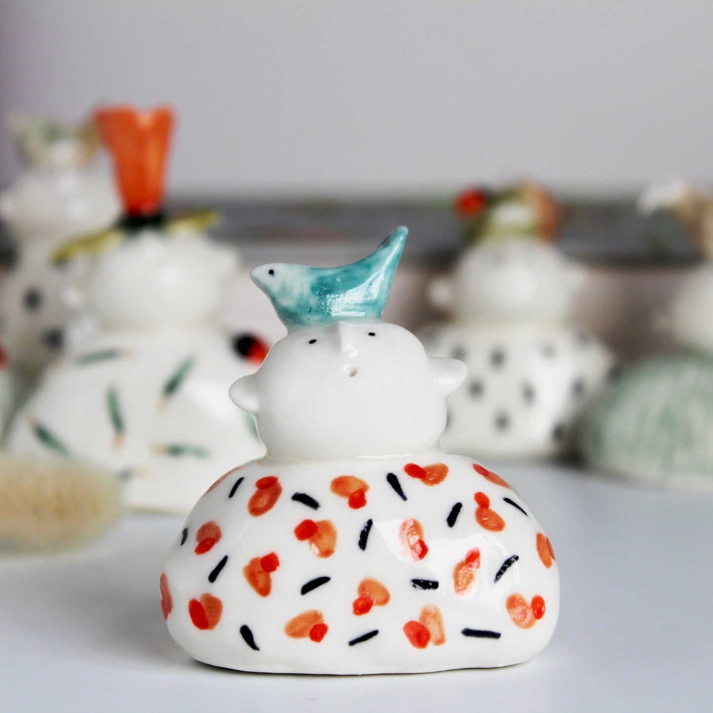 Miniature Ceramic Dried Flower Holder