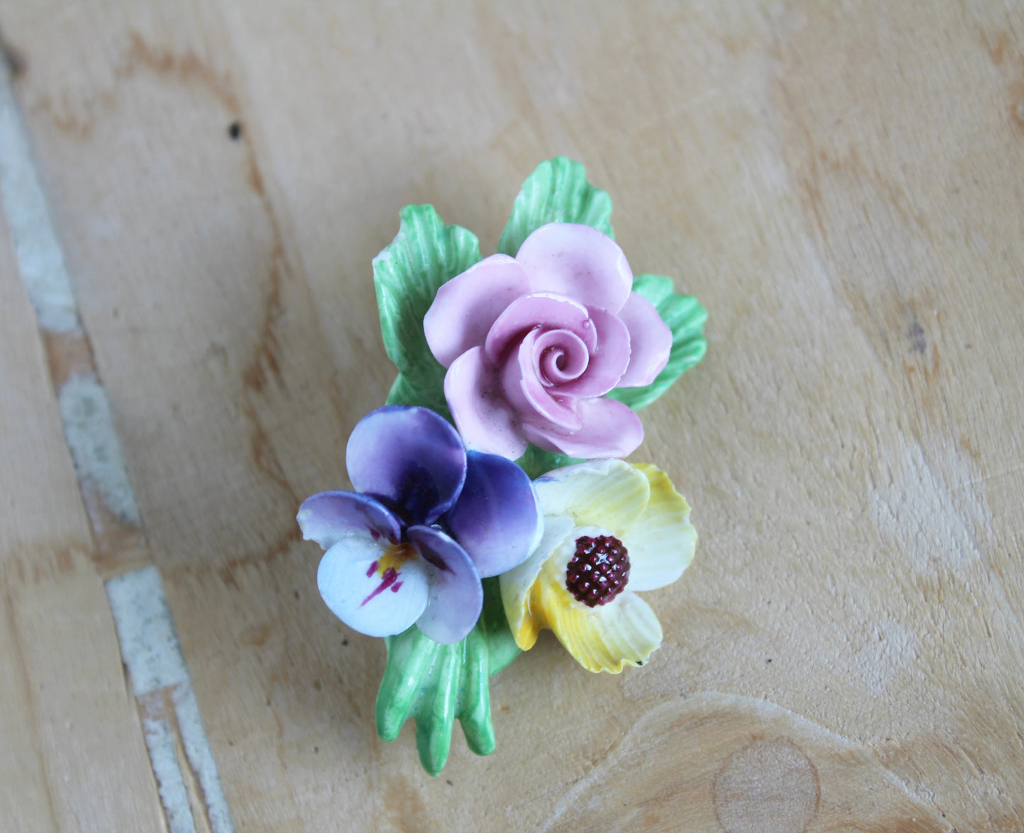 Denton Porcelain Posy Brooch