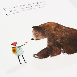 Bear & Boy Giclée Print