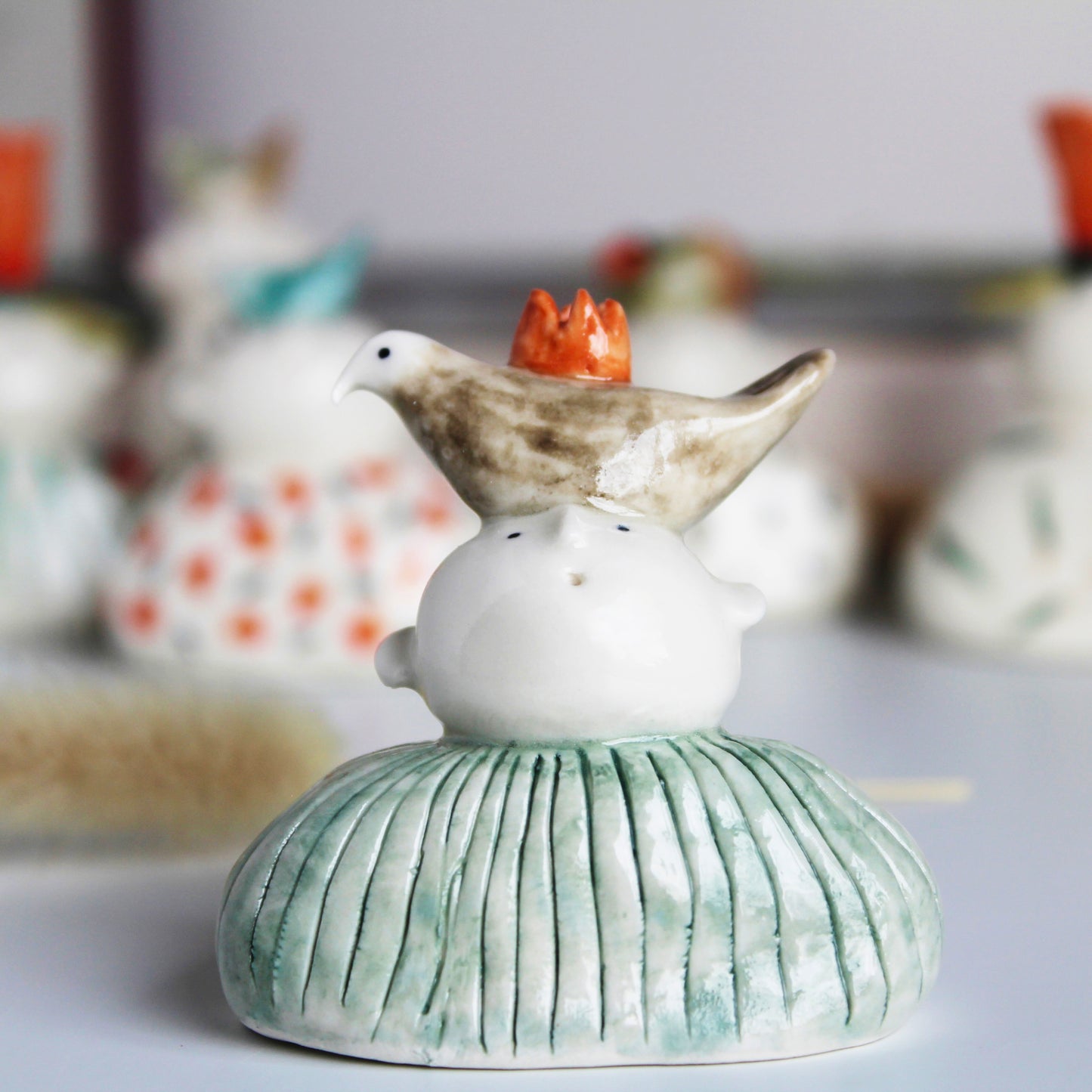 Miniature Ceramic Dried flower Holder