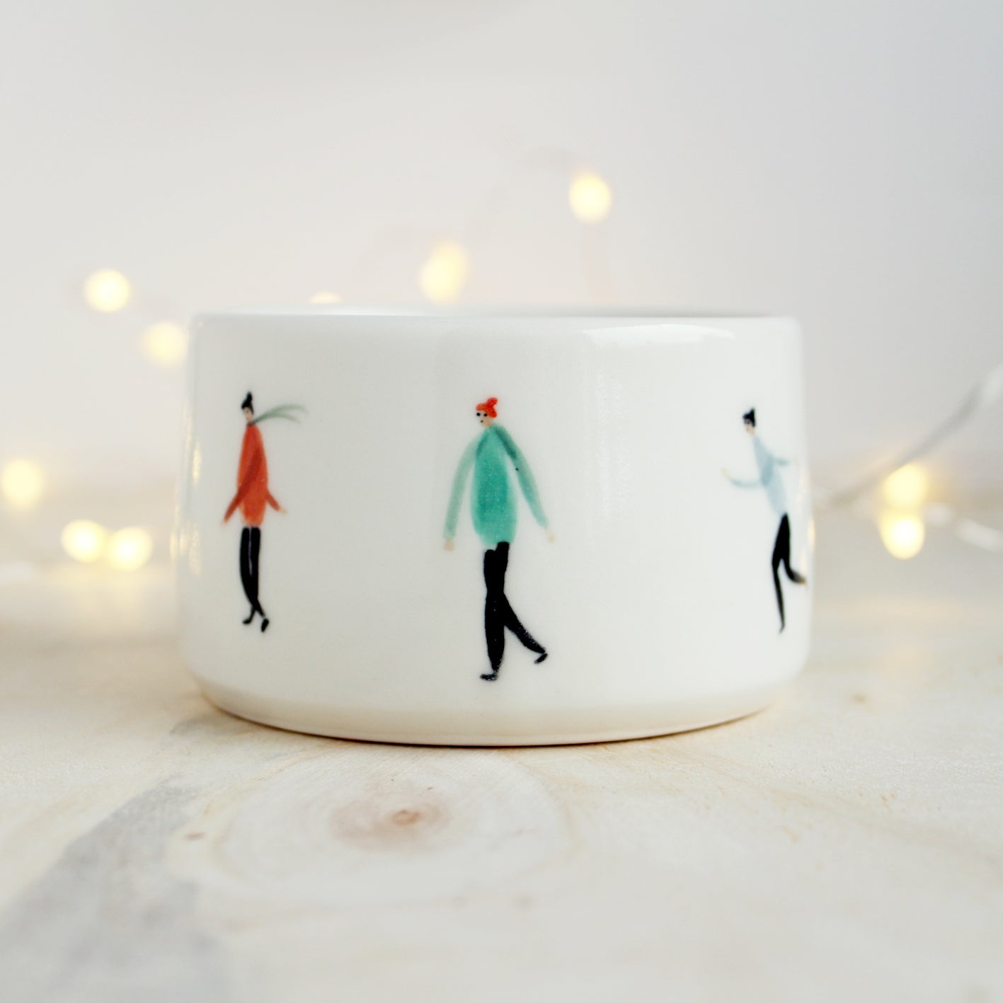 Small Ceramic People Pot