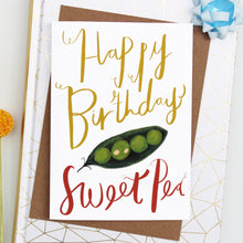 Happy Birthday Sweet Pea Card