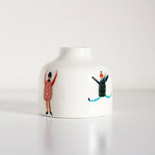Miniature Illustrated Ceramic Pot