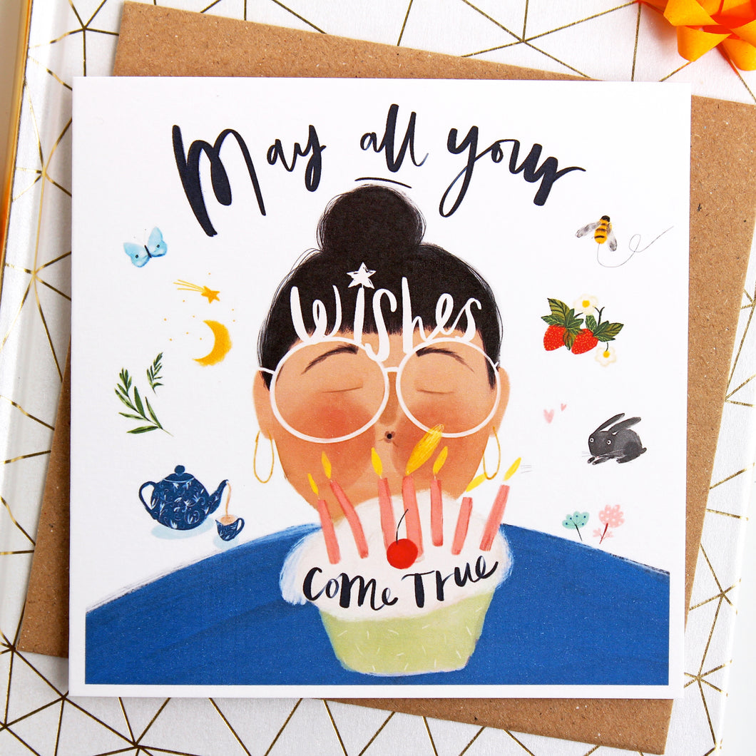May All Your Wishes Come True Birthday Card