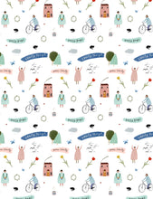 any occasion illustrated gift wrap wrapping paper